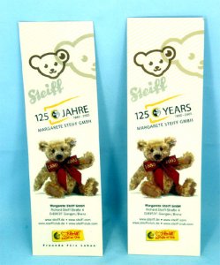 STEIFF 125 Years Bookmark