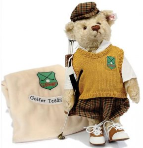 STEIFF Golfer Teddy Bear [02-670671] - $325.00 : Village Bears 
