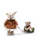 STEIFF Mama Teddy Bear with Child on Holly Express