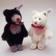STEIFF Blackey/Whitey Twins*