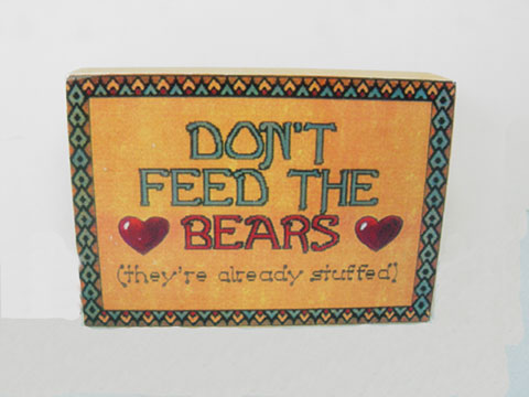 Don't Feed The Bears Sign - Click Image to Close