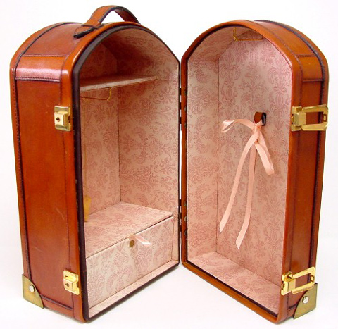 Steamer Trunk Leather Lawton - Click Image to Close