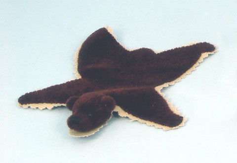 Bear Rug Brown - Click Image to Close