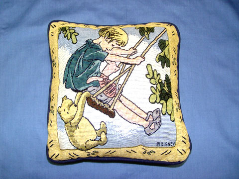 Christopher Robin and Winnie The Pooh Pillow - Click Image to Close