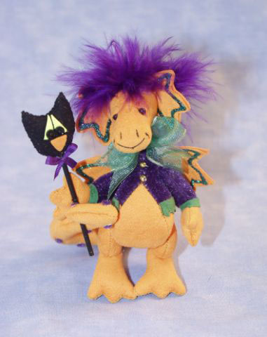 Deb Canham Halloween Dragon Broomstick - Click Image to Close