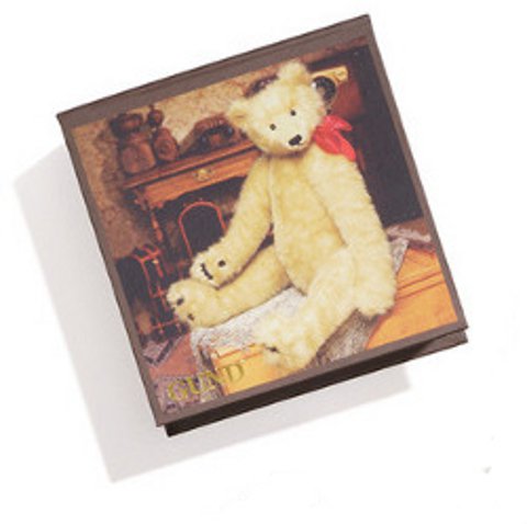 GUND Blond Teddy Bear Memo Holder - Click Image to Close
