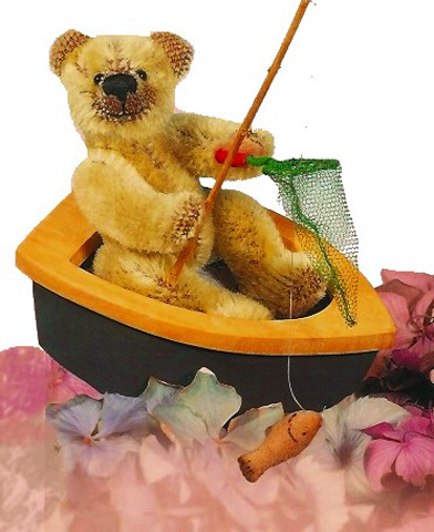 HERMANN Bear in Boat - Click Image to Close