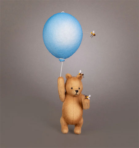 R. John Wright Winnie The Pooh And Some Bees - Click Image to Close