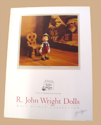 R. John Wright Pinocchio Poster - Click Image to Close